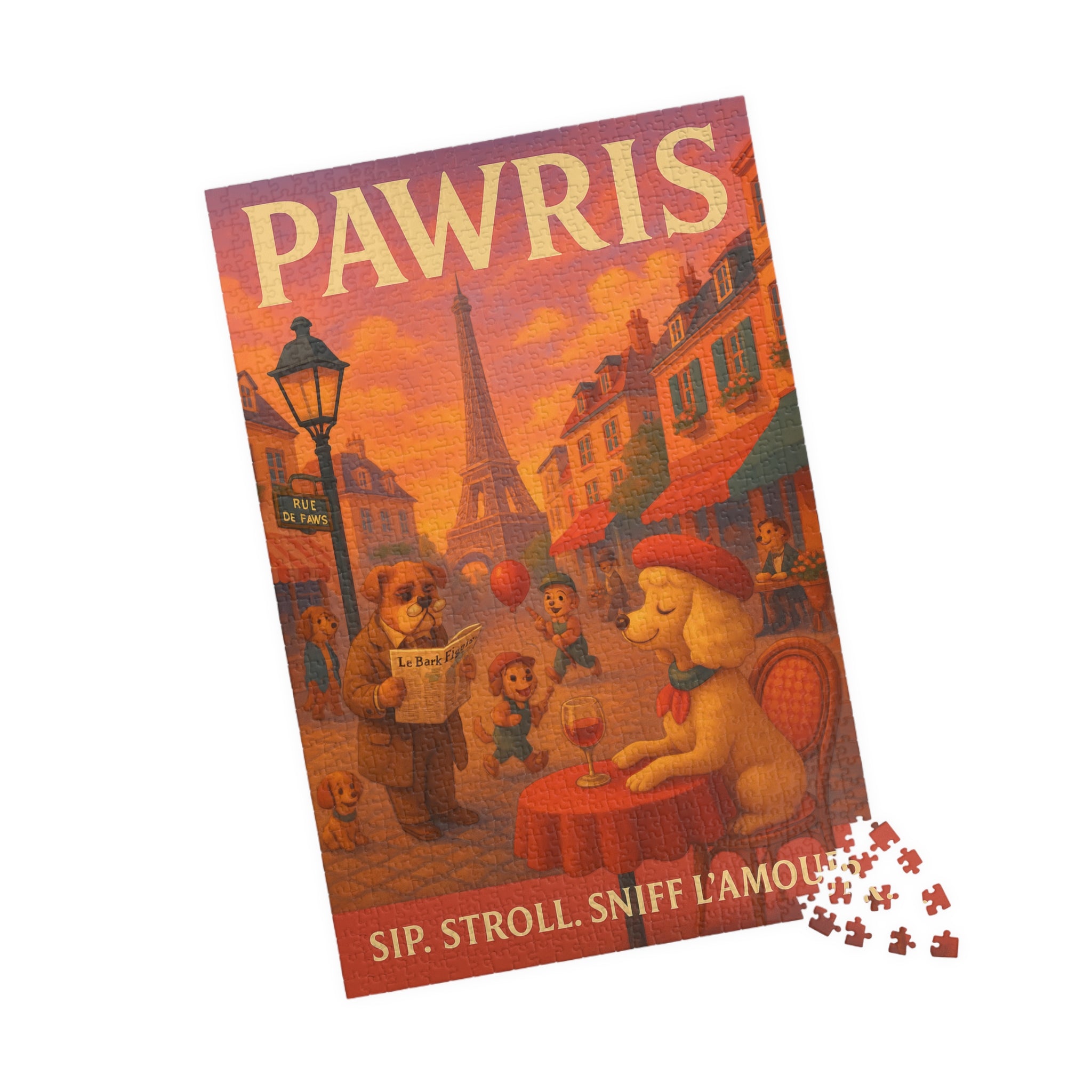 Pawris Vintage Travel Poster Puzzle